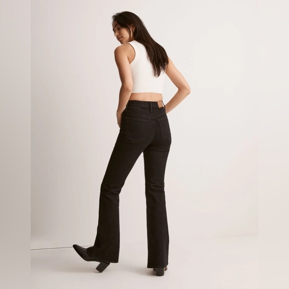 NWOT Madewell The Perfect Vintage Flare Jean in Sherborn Wash Black 24 - Picture 3 of 6